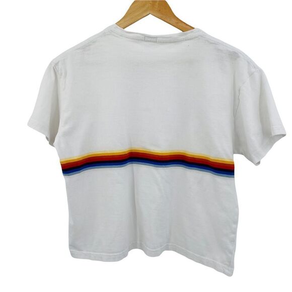Brandy Melville John Galt rainbow cropped tee - Picture 3 of 8